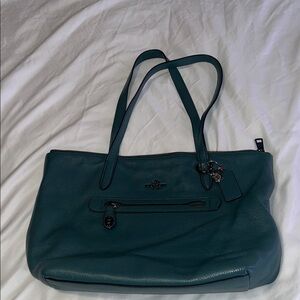 Coach Teal Shoulder Bag